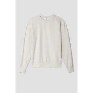 NEW SAVE KHAKI UNITED men's long sleeve supima crewneck sweatshirt in ash